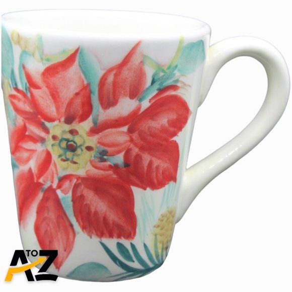 Set of 4 Pfaltzgraff Hand Painted Holiday Market Coffee Mugs Dishwasher & Microw - Picture 7 of 14